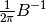 \frac{1}{2\pi}B^{-1}