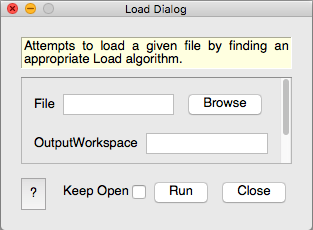 Load dialog