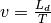 v = \frac{L_d}{T}