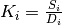 K_i = \frac{S_i}{D_i}