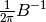 \frac{1}{2\pi}B^{-1}