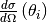 \frac{d\sigma}{d\Omega} \left( \theta_i \right)