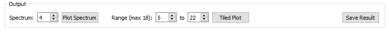 The options used for plotting output on the Iqt tab.